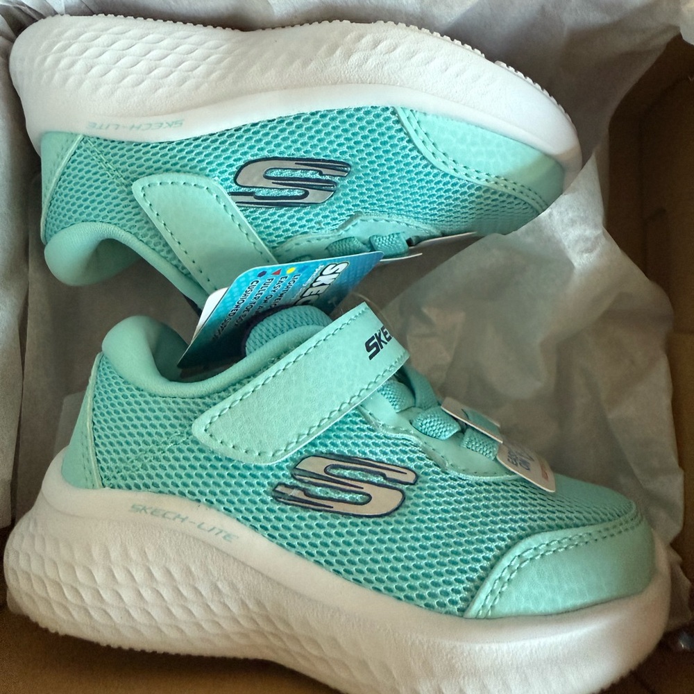 Skechers Kids' Light Blue Sneakers